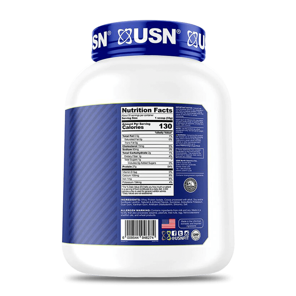 ISO PRO LOW CARB 4 LBS CHOCOLATE - Imagen 2