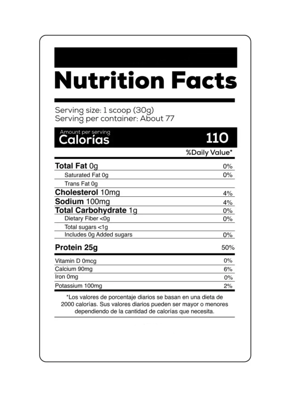 N-ISO 100% HYDROLYZED CHOCOLATE 5 LBS - 75 SV - Imagen 2