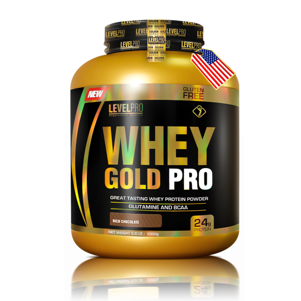 LEVEL PRO WHEY GOLD PRO – RICH CHOCOLATE  6.6 LBS