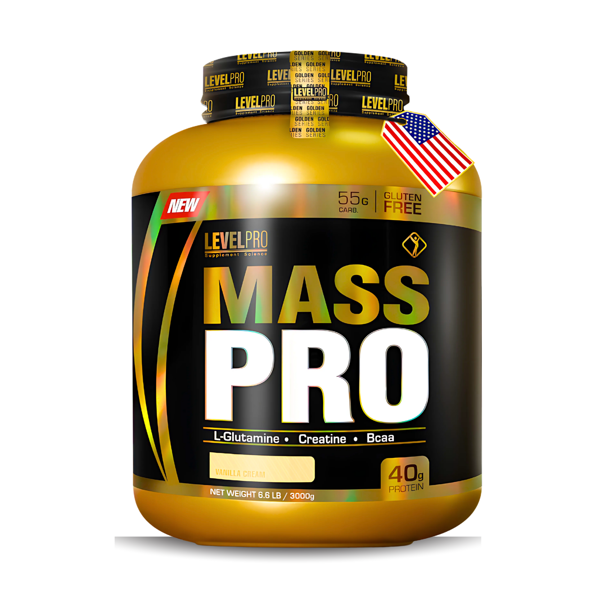 LEVEL PRO MASS PRO - VAINILLA CREAM 6.6 LBS