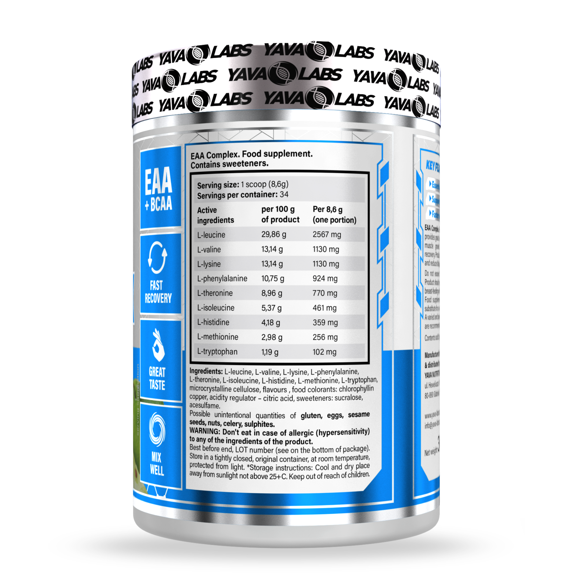 EAA COMPLEX 300 G - GREEN APPLE - Imagen 2