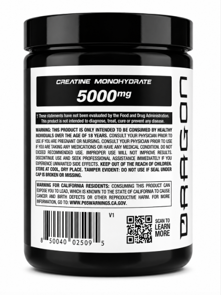 CREATINE DRAGON PHARMA 300 G - Imagen 2