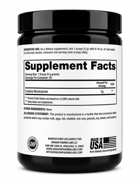 CREATINE DRAGON PHARMA 300 G - Imagen 3