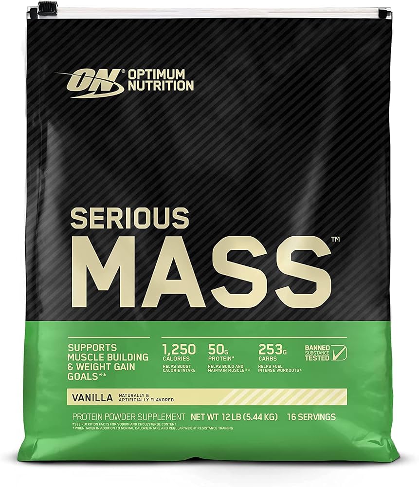 ONSMVN12 SERIOUS MASS VANILLA 12 LBS