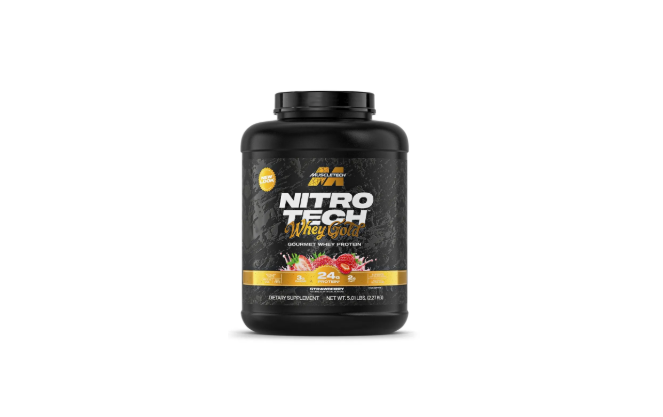 NITROTECH WHEY GOLD STRAWBERRY 5 LBS (MUSCLETECH)